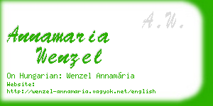 annamaria wenzel business card
